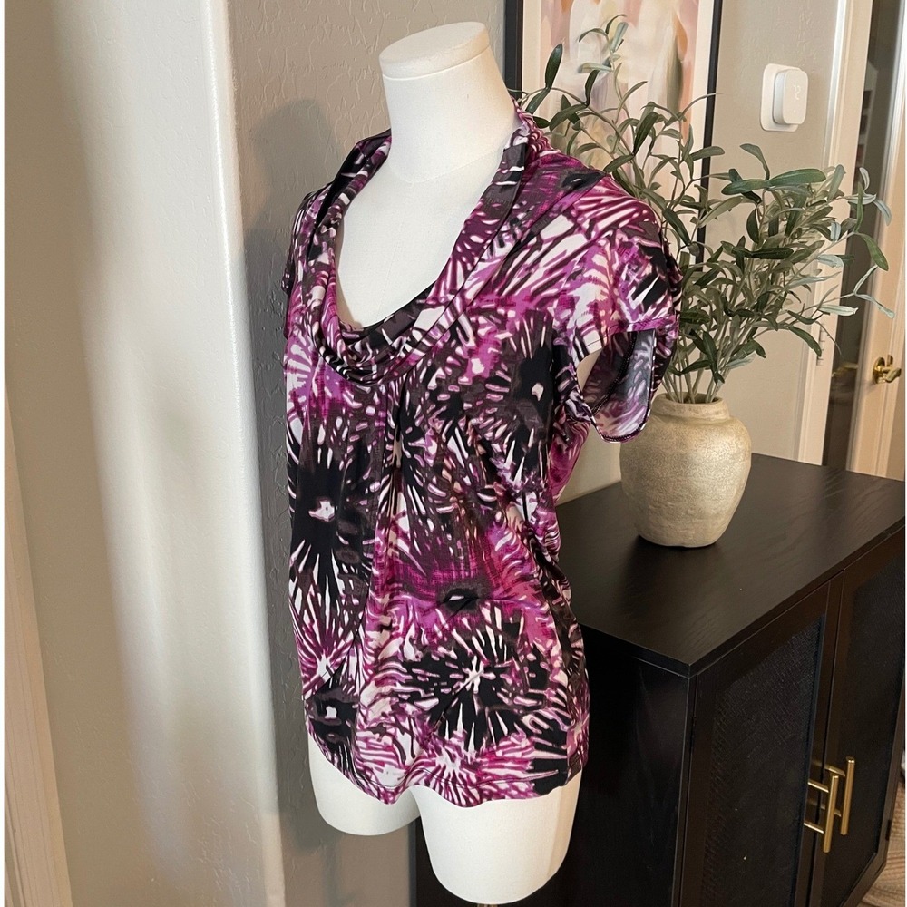 Flirty Bold Indie Flowy Pink Tie-Dye Tee - Picture 4 of 7